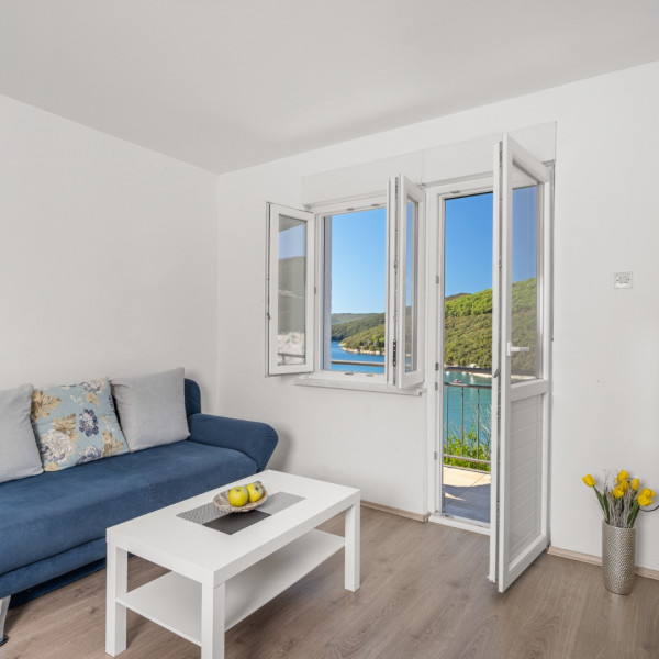 Dnevni boravak, APARTMAN RITA, Turistička agencija Luna Adriatica, Rabac - Istra (Hrvatska) Rabac